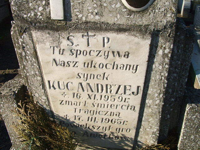 Andrzej Kuc 1959 Namysłów - Grobonet - Wyszukiwarka osób pochowanych