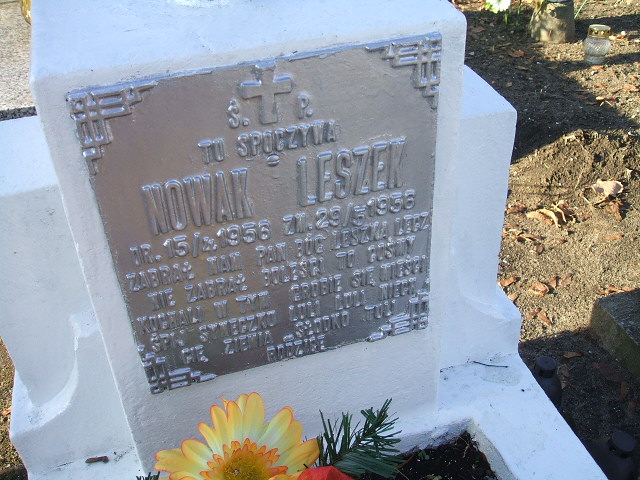 LECH JAN Nowak 1956 Namysłów - Grobonet - Wyszukiwarka osób pochowanych