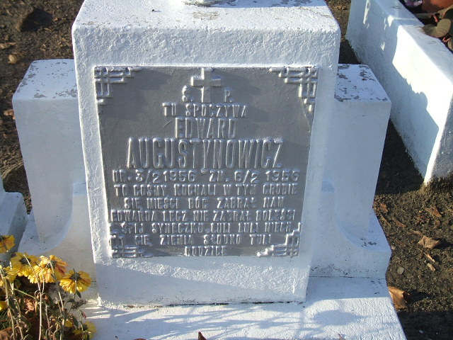 Edward Augustynowicz 1956 Namysłów - Grobonet - Wyszukiwarka osób pochowanych