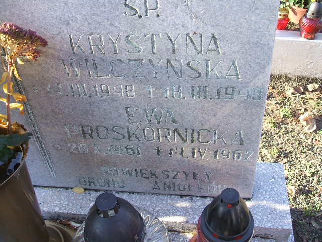 Krystyna Wilczyńska 1948 Namysłów - Grobonet - Wyszukiwarka osób pochowanych