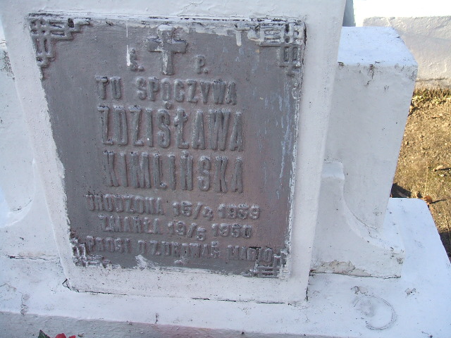 Zdzisława Kimlińska 1959 Namysłów - Grobonet - Wyszukiwarka osób pochowanych