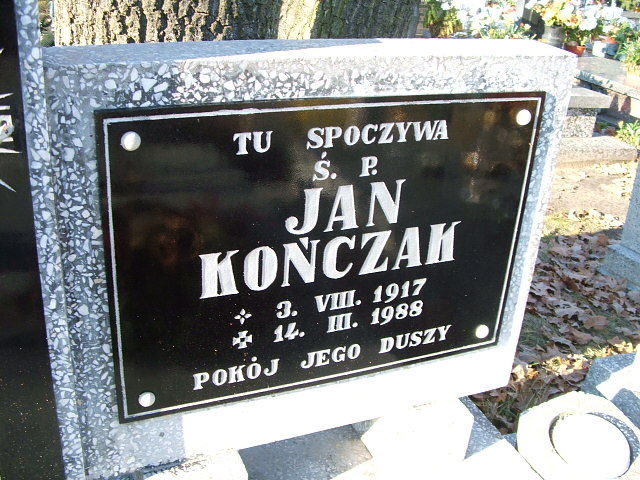 Jan Kończak 1917 Namysłów - Grobonet - Wyszukiwarka osób pochowanych