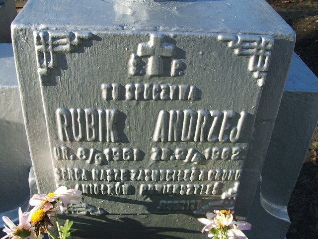 Andrzej Rubik 1961 Namysłów - Grobonet - Wyszukiwarka osób pochowanych