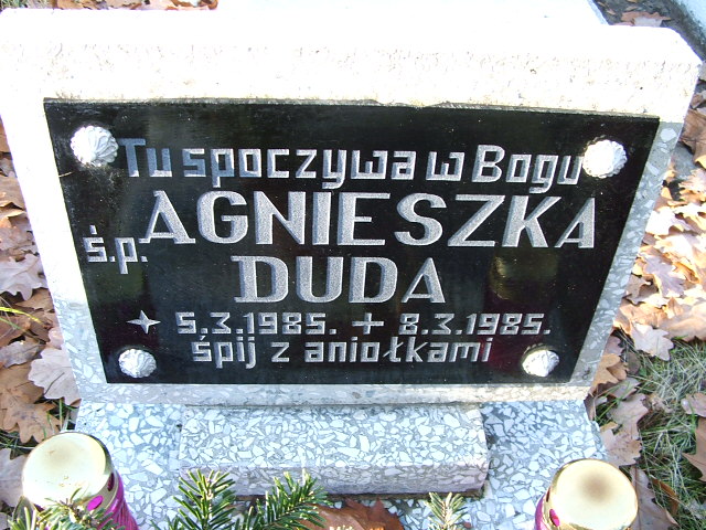 Agnieszka Duda 1985 Namysłów - Grobonet - Wyszukiwarka osób pochowanych
