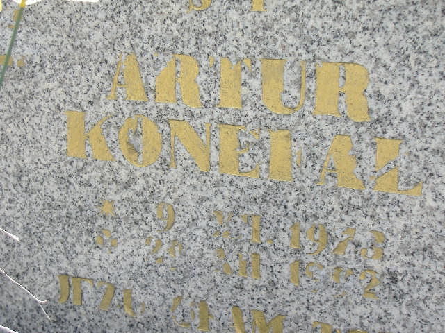 Artur KONEFAŁ 1973 Namysłów - Grobonet - Wyszukiwarka osób pochowanych