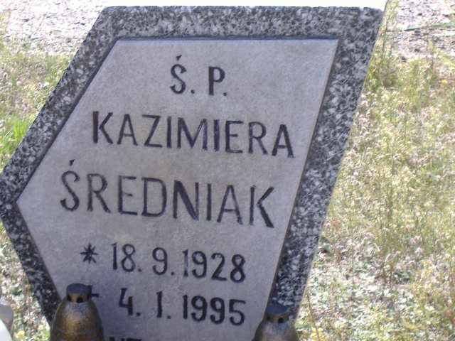 KAZIMIERA,STEFANIA ŚREDNIAK 1928 Namysłów - Grobonet - Wyszukiwarka osób pochowanych
