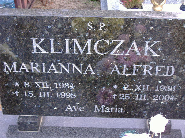 Józef KLIMCZAK 1933 Namysłów - Grobonet - Wyszukiwarka osób pochowanych