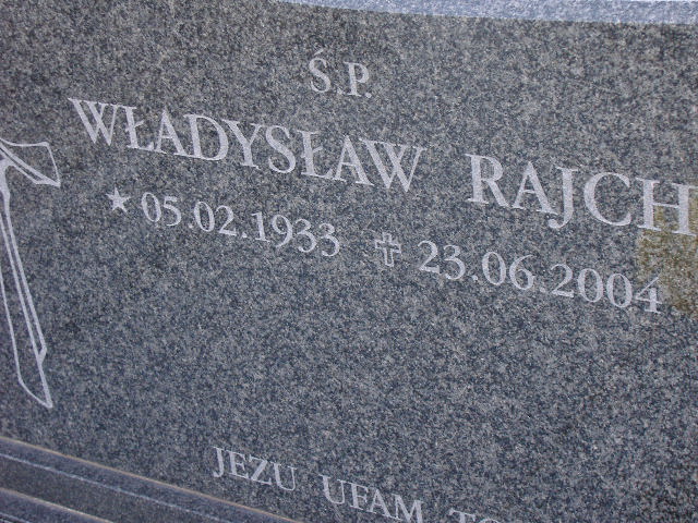 Genowefa RAJCH 1938 Namysłów - Grobonet - Wyszukiwarka osób pochowanych