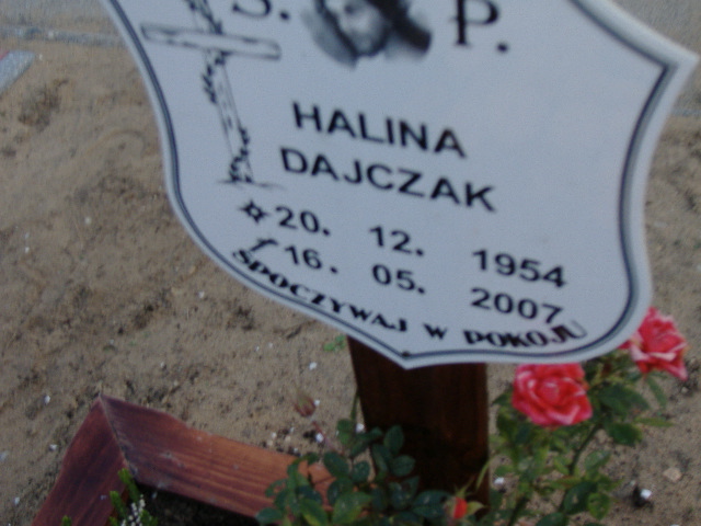 Grób HALINA DAJCZAK