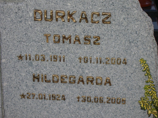 Grób HILDEGARDA DURKACZ