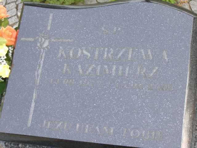 Grób KAZIMIERZ KOSTRZEWA