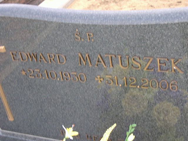 Andrzej MATUSZEK 1958 Namysłów - Grobonet - Wyszukiwarka osób pochowanych