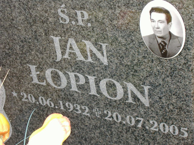 Jan ŁOPION 1932 Namysłów - Grobonet - Wyszukiwarka osób pochowanych