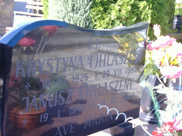 Janusz OHLASZENY 1948 Namysłów - Grobonet - Wyszukiwarka osób pochowanych