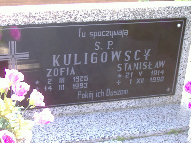 Stanisław KULIGOWSKI 1914 Namysłów - Grobonet - Wyszukiwarka osób pochowanych