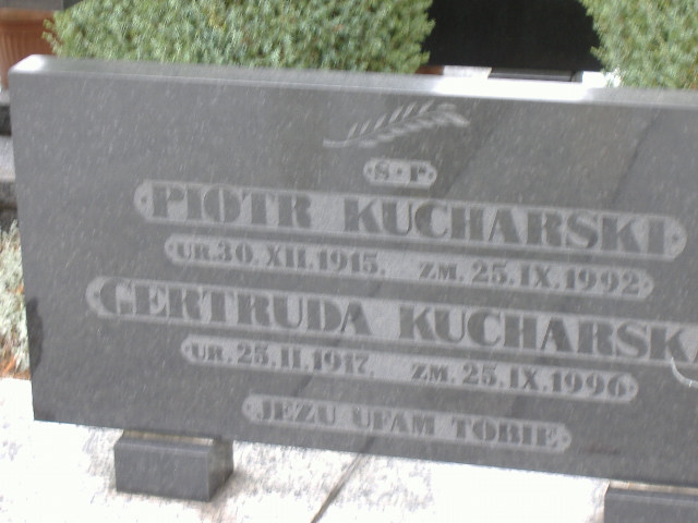 Gertruda KUCHARSKA 1917 Namysłów - Grobonet - Wyszukiwarka osób pochowanych