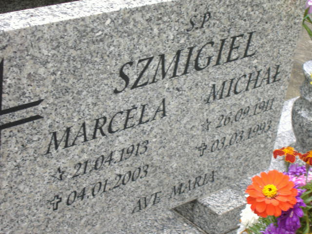 Marcela SZMIGIEL 1913 Namysłów - Grobonet - Wyszukiwarka osób pochowanych