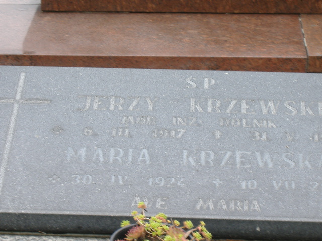 Maciej KRZEWSKI 1959 Namysłów - Grobonet - Wyszukiwarka osób pochowanych