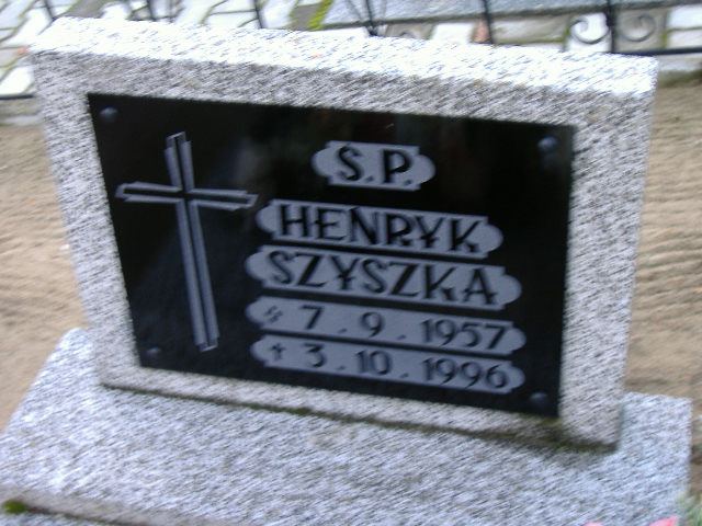 Henryk SZYSZKA 1957 Namysłów - Grobonet - Wyszukiwarka osób pochowanych