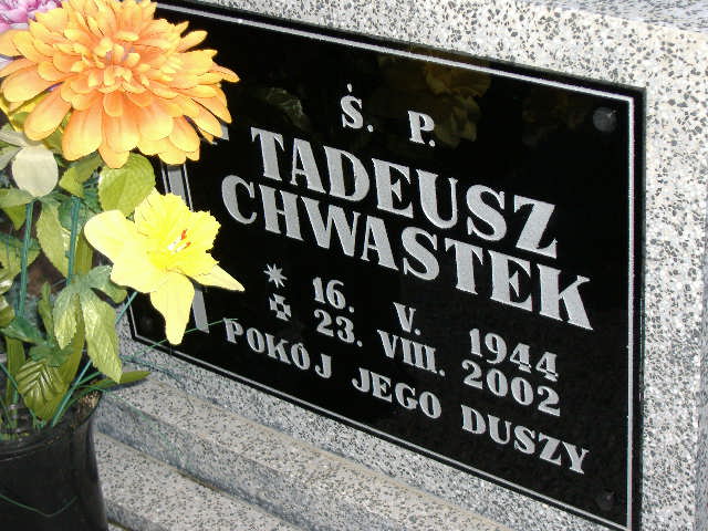 Grób TADEUSZ CHWASTEK