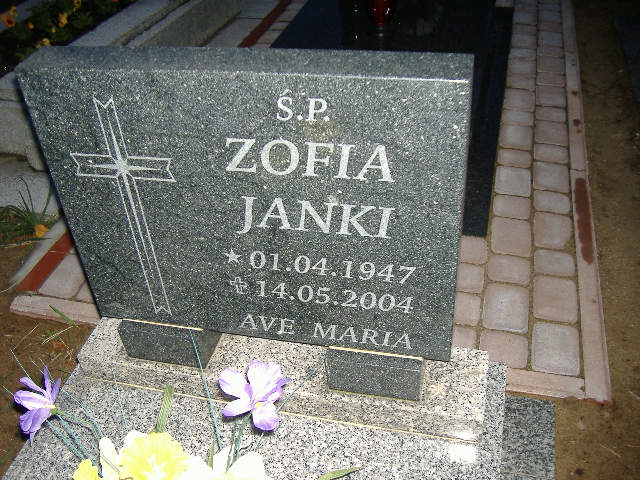 Grób ZOFIA JANKI